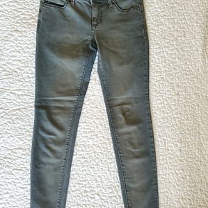 Free People Olive Skinny Jeans
